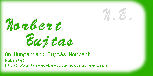 norbert bujtas business card